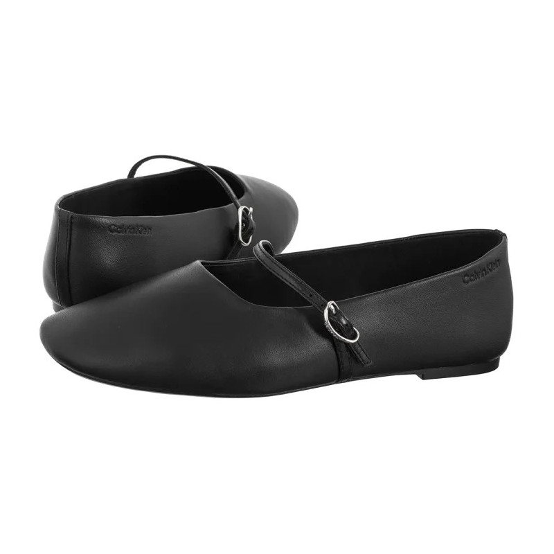 Calvin Klein Oblique Ballerina Mj Lth Hdw Black HW0HW02847 BEH (CK718-b) balerīnas