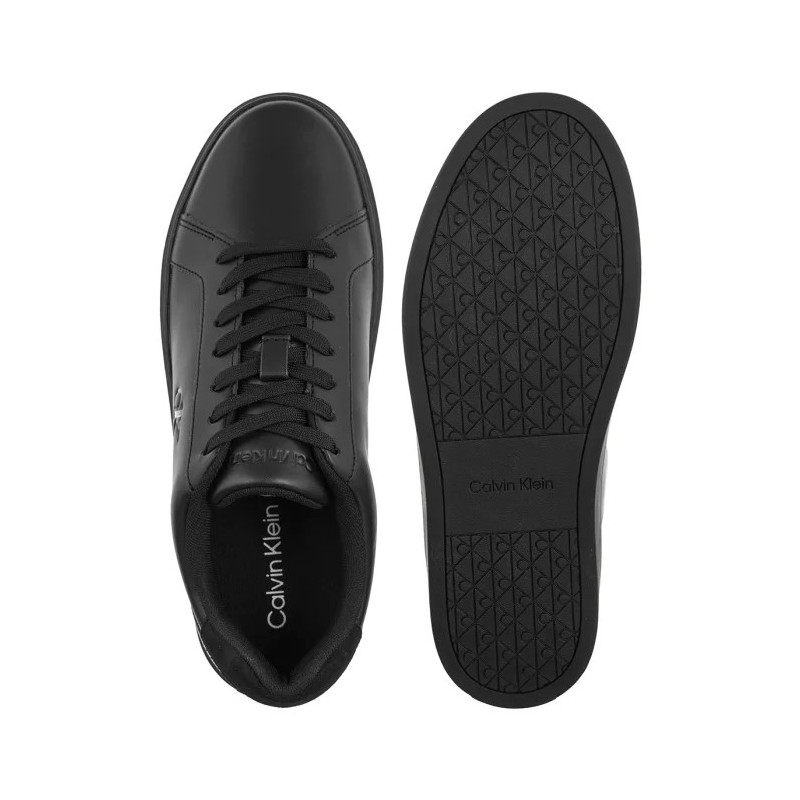 Calvin Klein Classic Cupsole Laceup Lth Triple Black/Black YM0YM01435 00T (CK721-a) sporta apavi