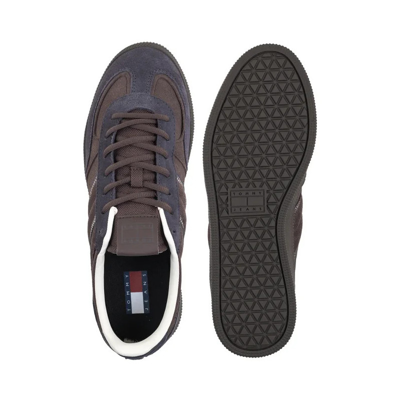 Tommy Hilfiger The Greenwich Edge Suede Washed Black EM0EM01662 PT2 (TH1427-a) sporta apavi