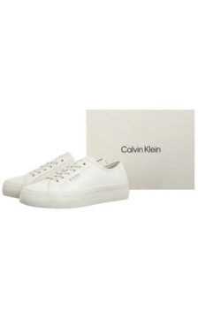 Calvin Klein Vulc Flatf Lace Up Lth Lily White YW0YW01932 YAJ (CK720-b) sports Shoes
