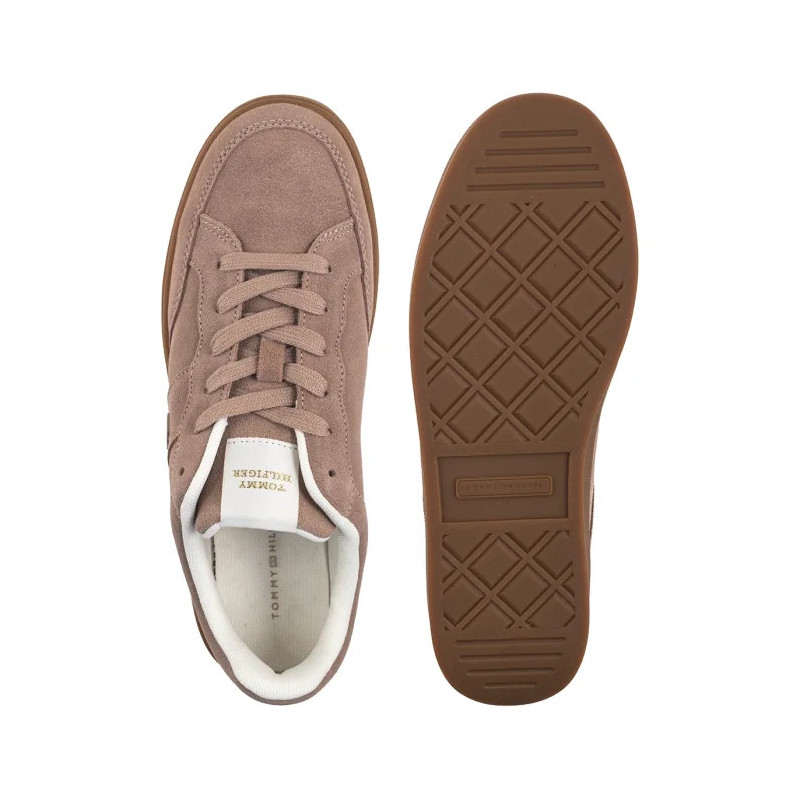 Tommy Hilfiger TH Heritage Court Sneaker Suede Coastal Taupe FW0FW09266 AFE (TH1426-a) sporta apavi