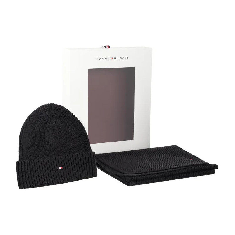 Tommy Hilfiger TH Flag Beanie & Scarf Gp AM0AM13807 BDS (TH1429-a) josta