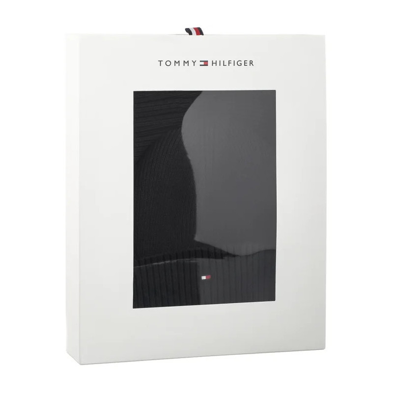 Tommy Hilfiger TH Flag Beanie & Scarf Gp AM0AM13807 BDS (TH1429-a) josta