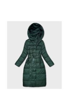 LONG JACKET WITH HOOD BLACK (PM7231) striukė