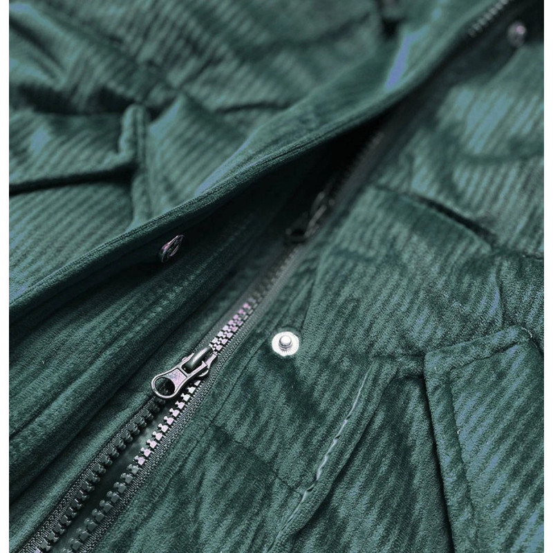 STRINGED JACKET WITH BOTTLE GREEN (7764) striukė