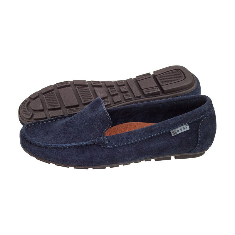 Nessi Granatowe Zamsz 17130 19 (NE55-f) shoes