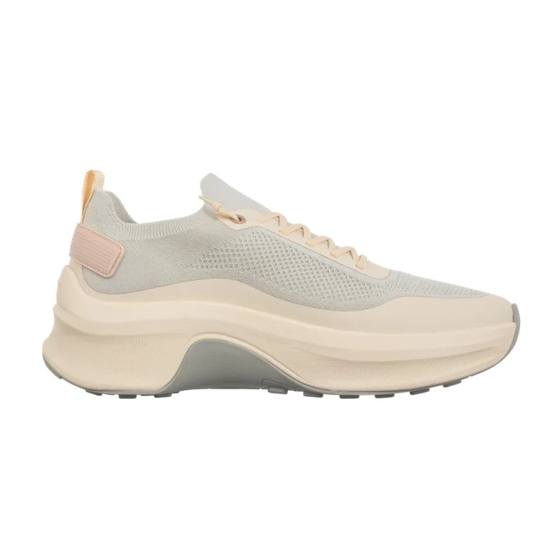 Calvin Klein Chunky Runner Lace Up Sock Knit Vaporous White/Light Cashew YW0YW02033 PF6 (CK725-a) shoes