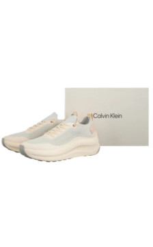Calvin Klein Chunky Runner Lace Up Sock Knit Vaporous White/Light Cashew YW0YW02033 PF6 (CK725-a) kurpes