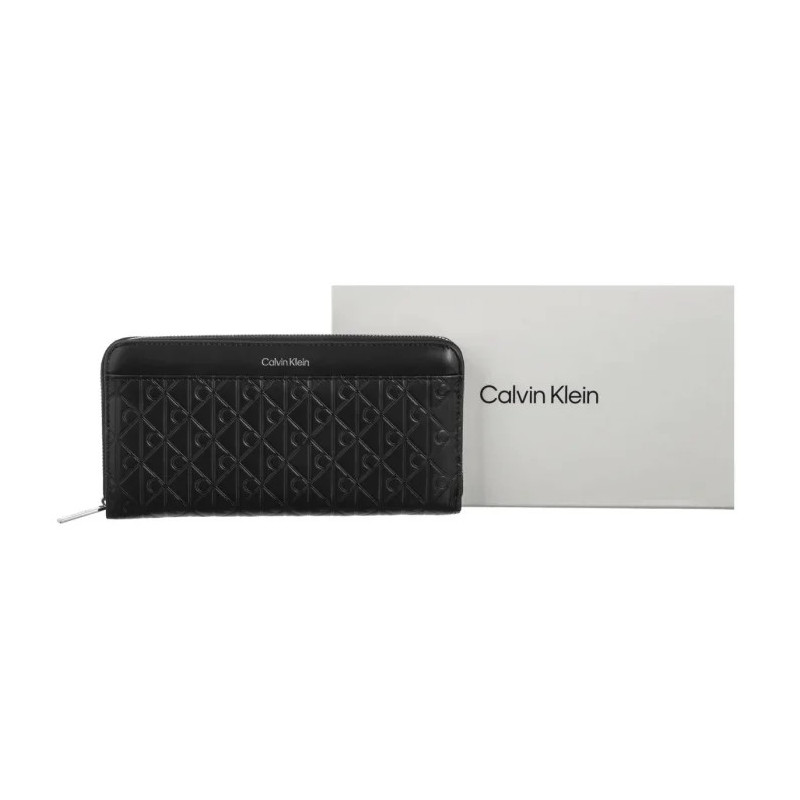Calvin Klein Emblem Aop Embossed Long Wallet LV04F1097G UB1 (CK722-b) rankinė