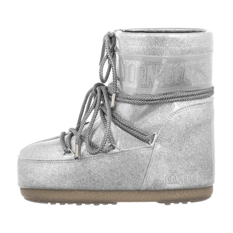 Moon Boot Icon Low Glitter Silver 1409440 H001 (MB66-b) batai