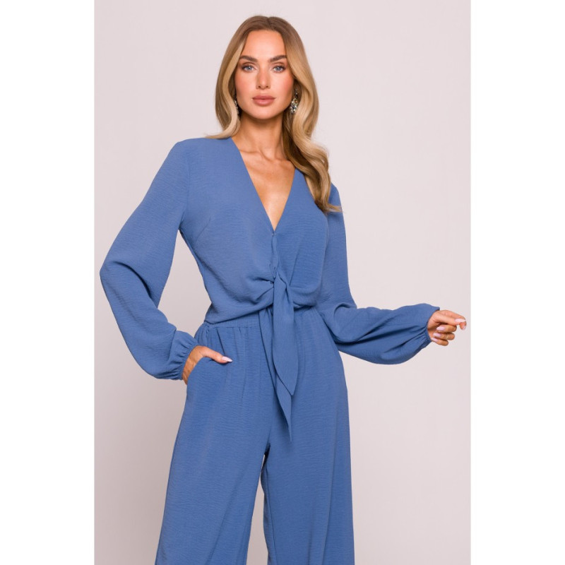 M861 Krótka bluzka - jeansowa