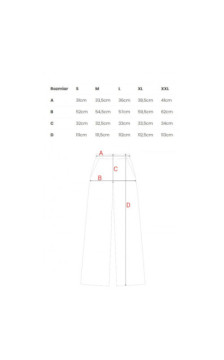 M862 Długie spodnie letnie - brudny róż