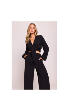 M862 Długie spodnie letnie - czarne