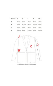 M873 Marynarka marszczona w talii - chabrowa