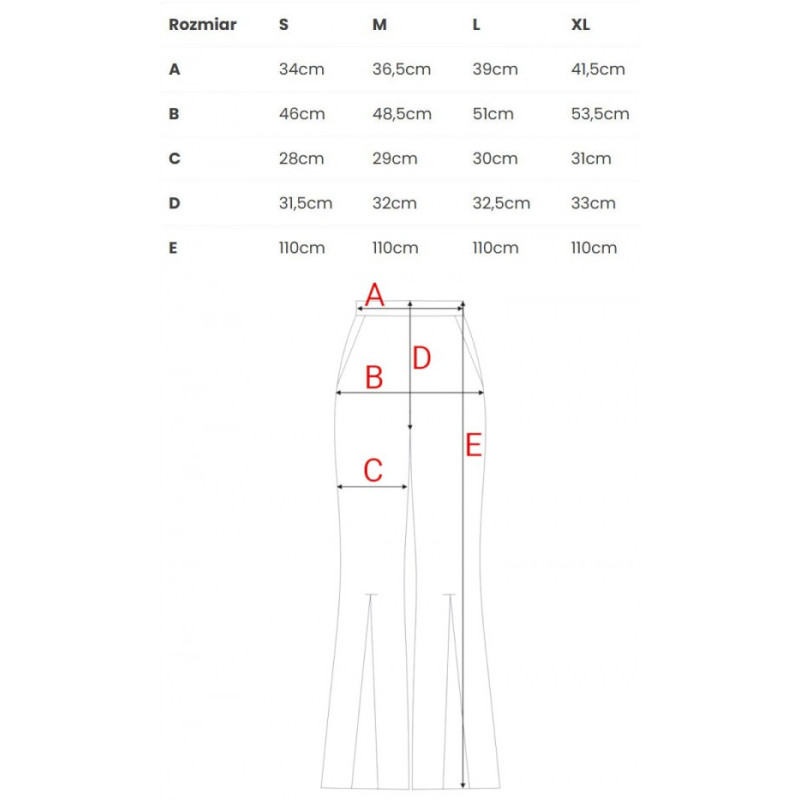 M874 Spodnie dzwony - beżowe