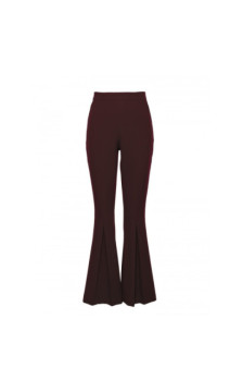 M874 Spodnie dzwony - brązowe