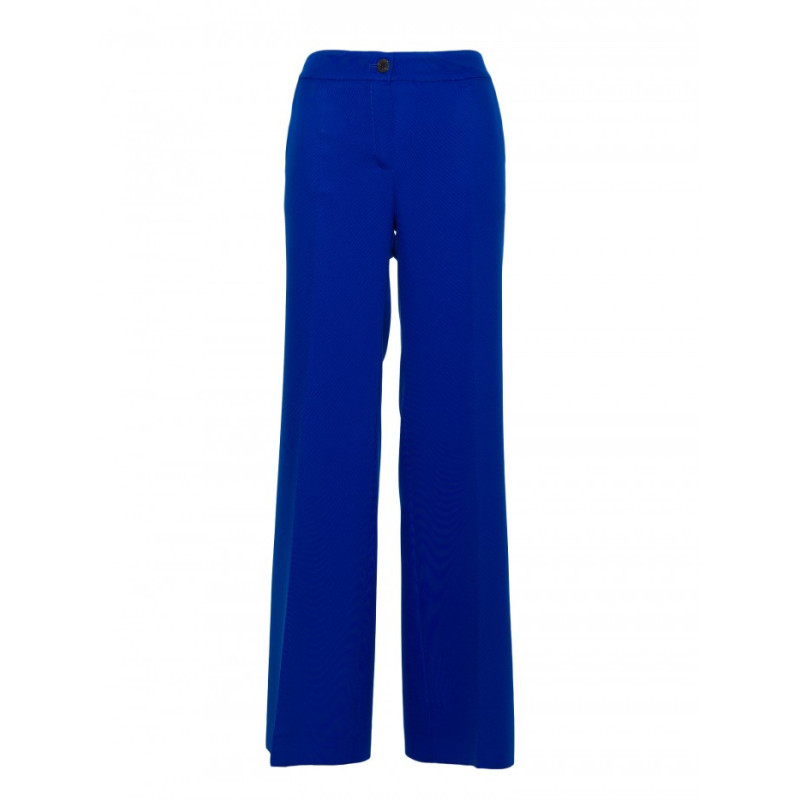 M875 Spodnie z szerokimi nogawkami - chabrowe