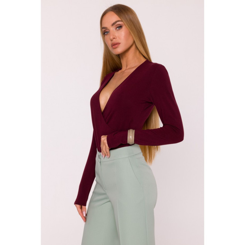 M875 Spodnie z szerokimi nogawkami - miętowe