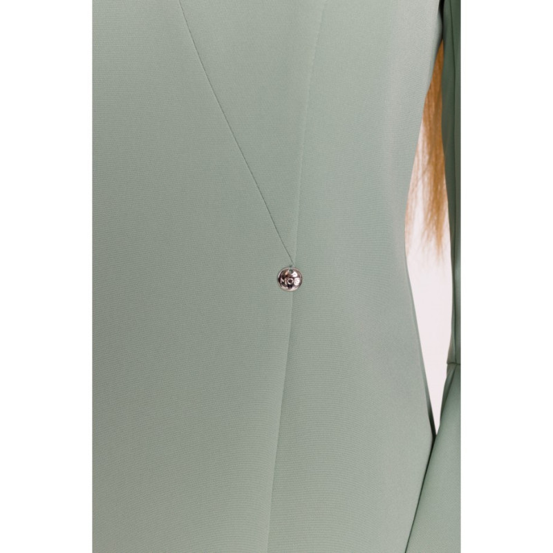 M876 Sukienka z szerokimi mankietami - miętowa