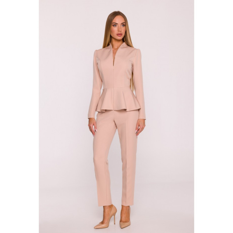 M878 Kombinezon z baskinką - beżowy