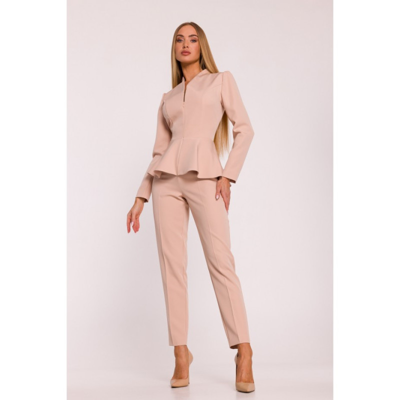 M878 Kombinezon z baskinką - beżowy