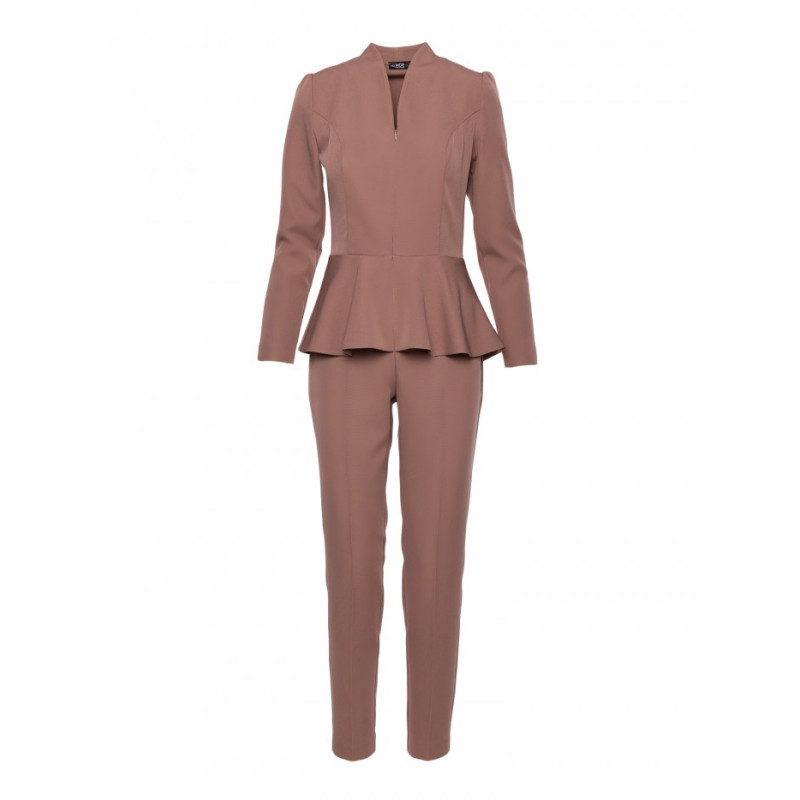 M878 Kombinezon z baskinką - mokka