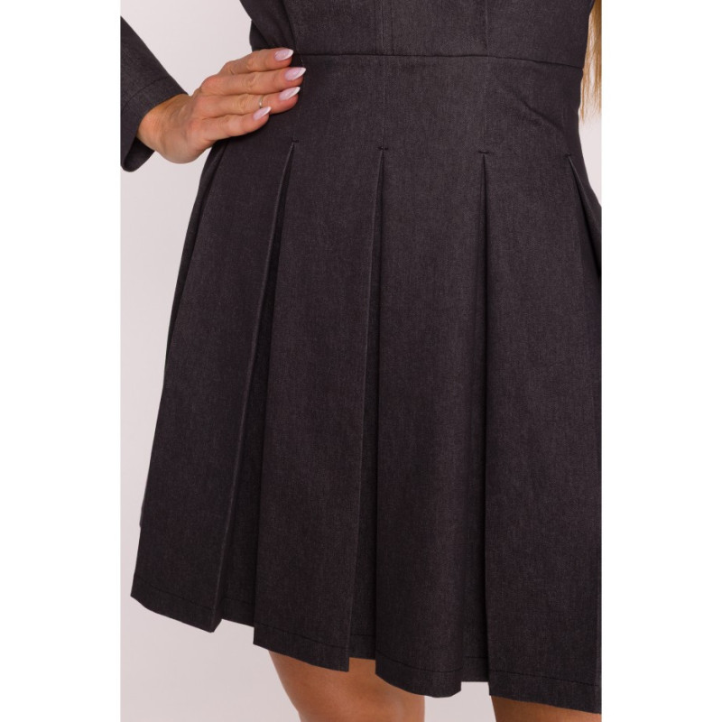 M884 Sukienka denim - grafitowa