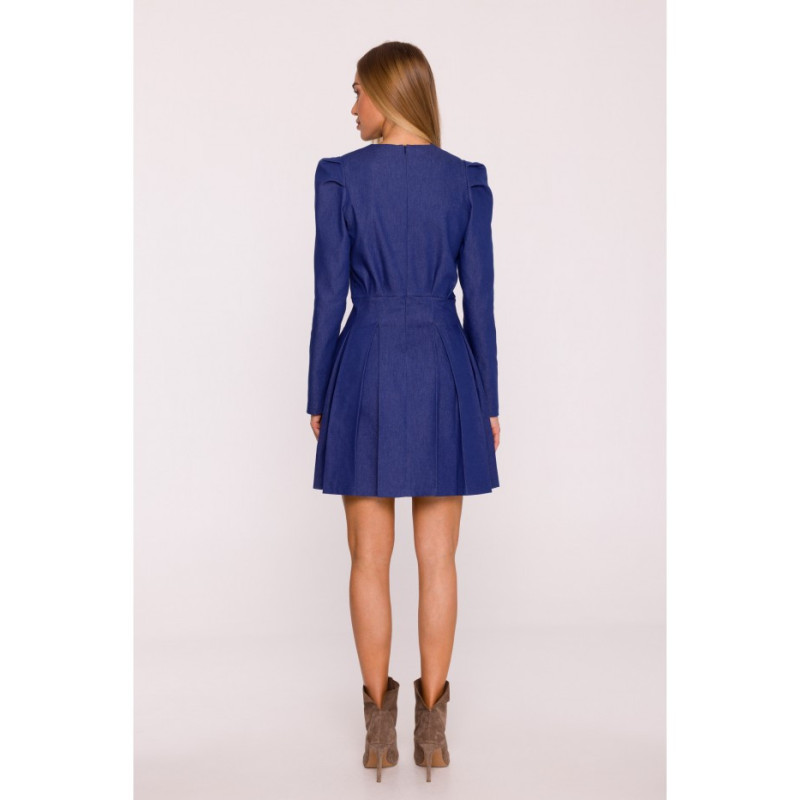 M884 Sukienka denim - niebieska
