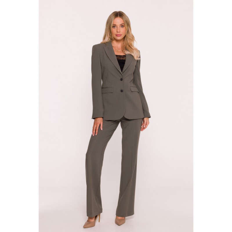 S417 Taliowana marynarka - khaki