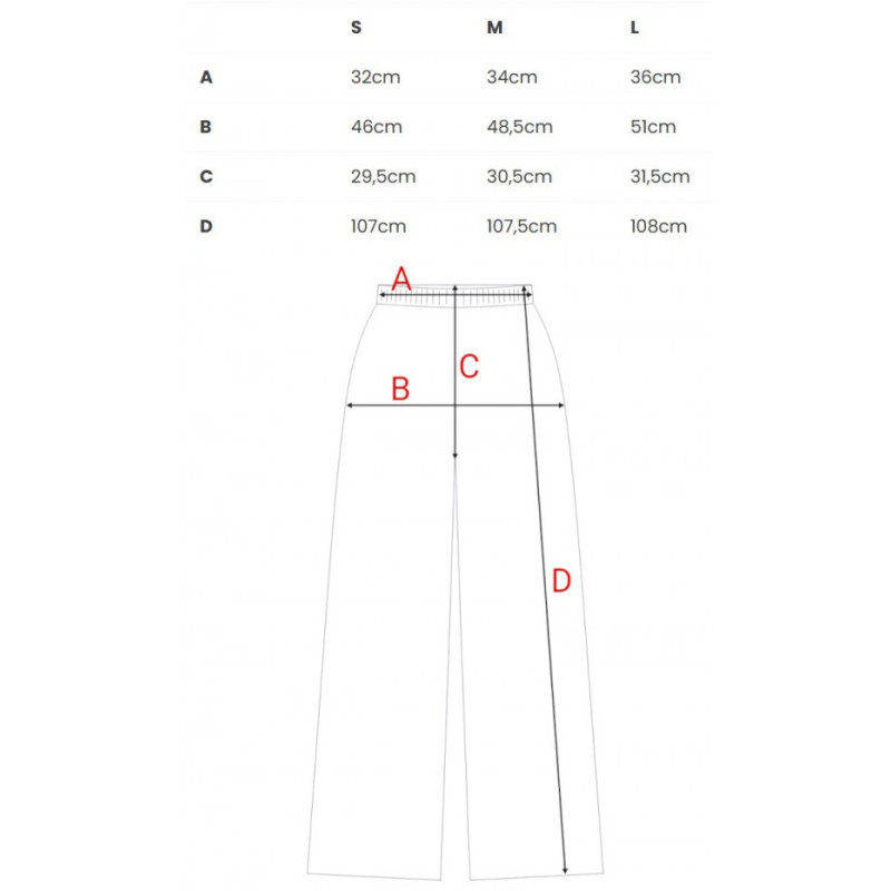B300 Spodnie z dzianiny prążkowanej - śliwkowe