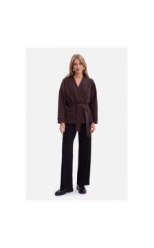 B300 Spodnie z dzianiny prążkowanej - czarne