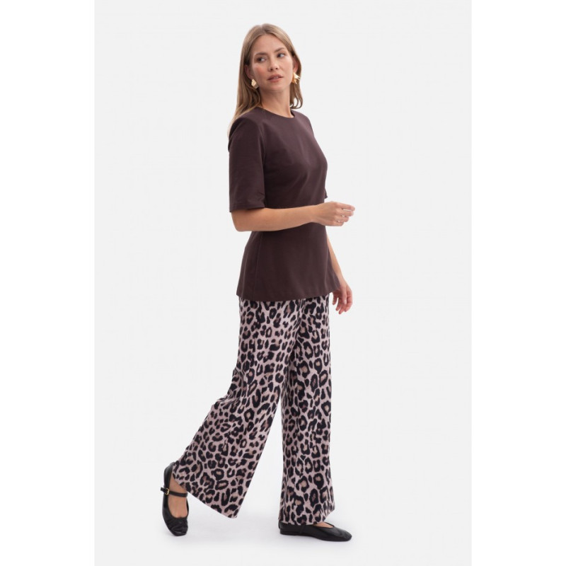 B302 Spodnie z dzianiny z nadrukiem - model 1