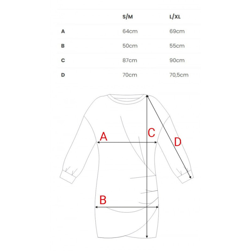 B298 Sukienka dzianinowa z zakładkami - burgundowa
