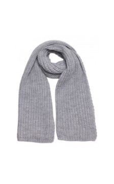 M896 Szal splot prążkowany - szary