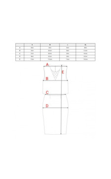 S422 Sukienka ze wstawką z koronki - czerwona