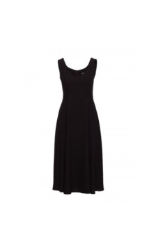 S424 Sukienka rozkloszowana - czarna