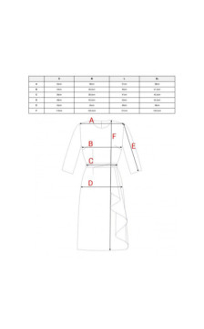 S425 Sukienka z falbaną - lawendowa