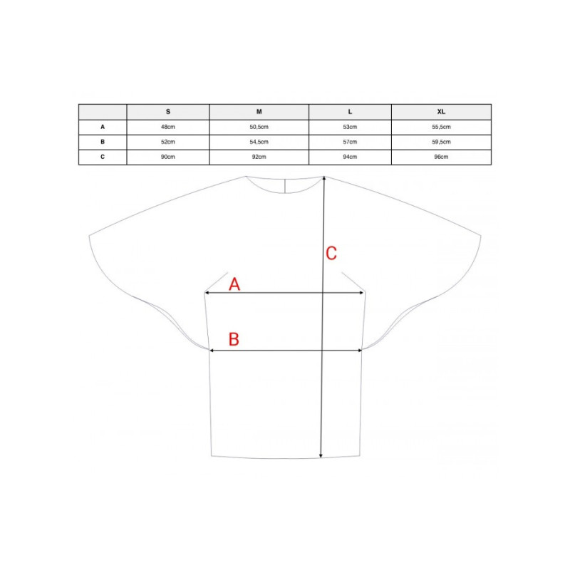 S426 Sukienka z rękawami kimonowymi - beżowa