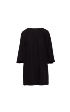 S426 Sukienka z rękawami kimonowymi - czarna