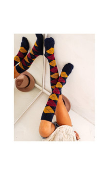 Milena kokvilnas zeķes līdz ceļiem