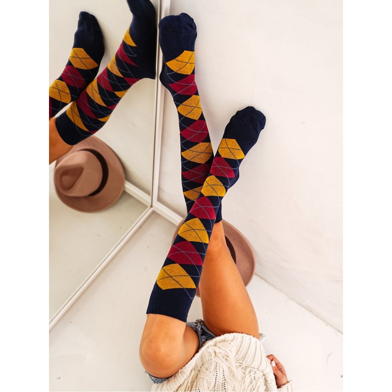 Milena kokvilnas zeķes līdz ceļiem