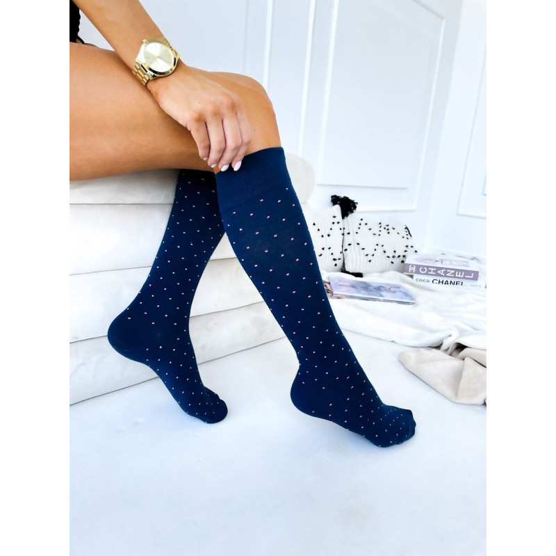 Milena kokvilnas zeķes līdz ceļiem