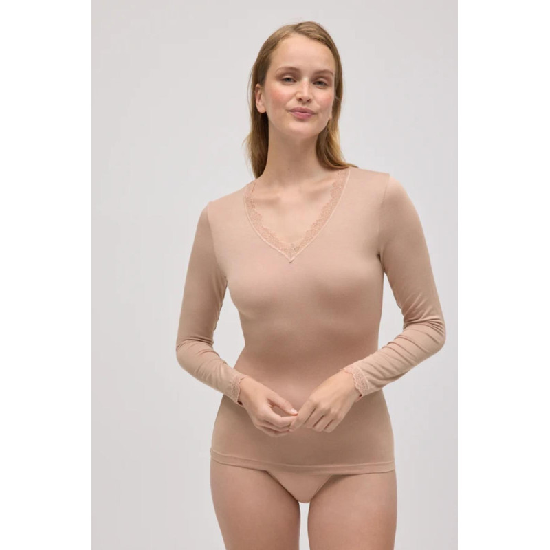 Ysabel Mora krekls ar garām piedurknēm