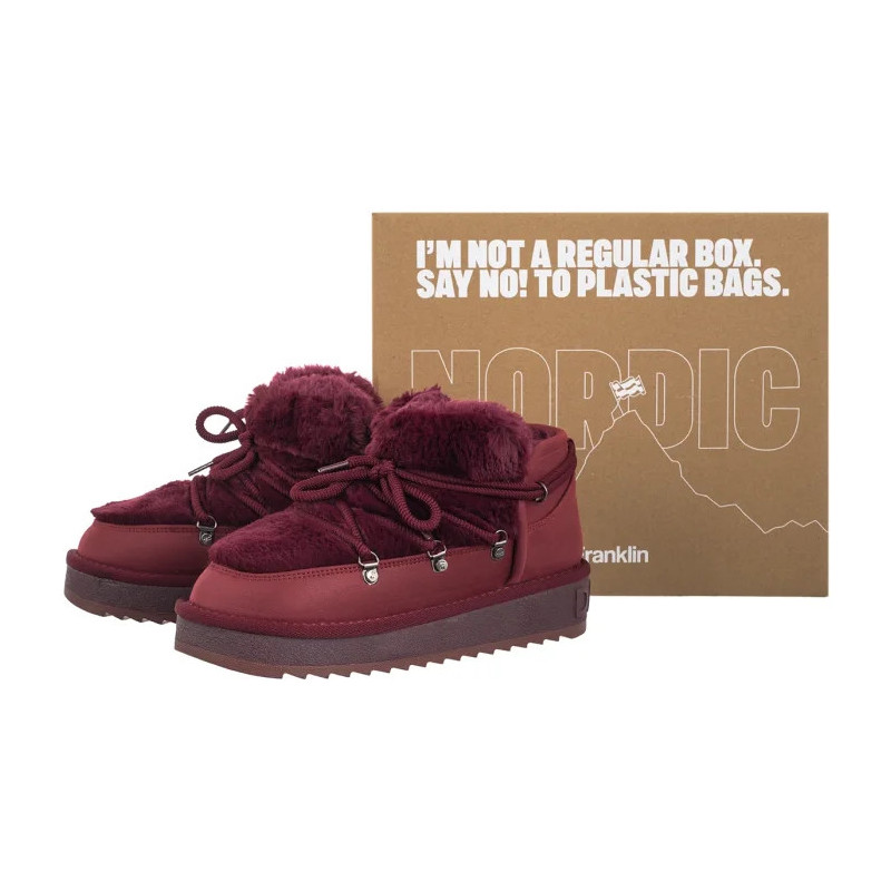 D.Franklin Nordic Trk Fur Low Burgundy DFSH370011-BURG (DF4-e) batai