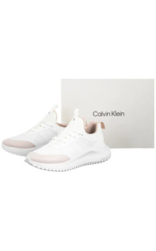 Calvin Klein Eva Runner Laceup Sock Mat Mix Bright White/Crystal Grey YW0YW02064 0I8 (CK727-a) sportiniai bateliai