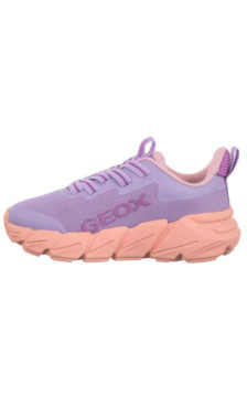 Geox J Flexyper Fast A - Mesh+Trans Lilac/Lt Coral J55N5A 0149J C8R7Q (GE248-a) sporta apavi