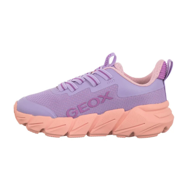Geox J Flexyper Fast A - Mesh+Trans Lilac/Lt Coral J55N5A 0149J C8R7Q (GE248-a) sporta apavi