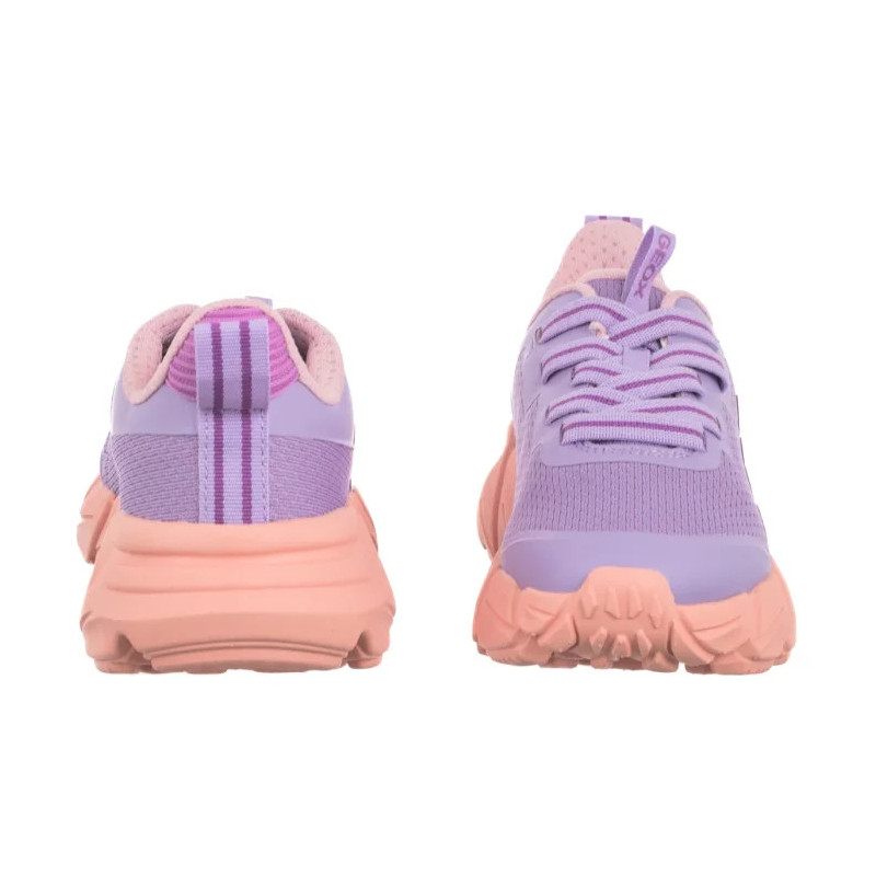 Geox J Flexyper Fast A - Mesh+Trans Lilac/Lt Coral J55N5A 0149J C8R7Q (GE248-a) sporta apavi