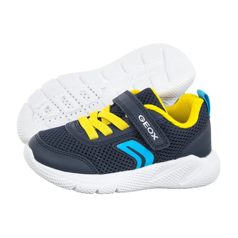 Geox B Sprintye B. C - Mesh+Geobuck Navy/Yellow B454UC 01454 C0657 (GE250-a) sports shoes