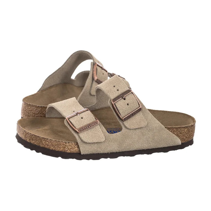 Birkenstock Arizona BS Soft Footbed Taupe 0951301 (BK344-a) Women's Shoes/Flip Flops